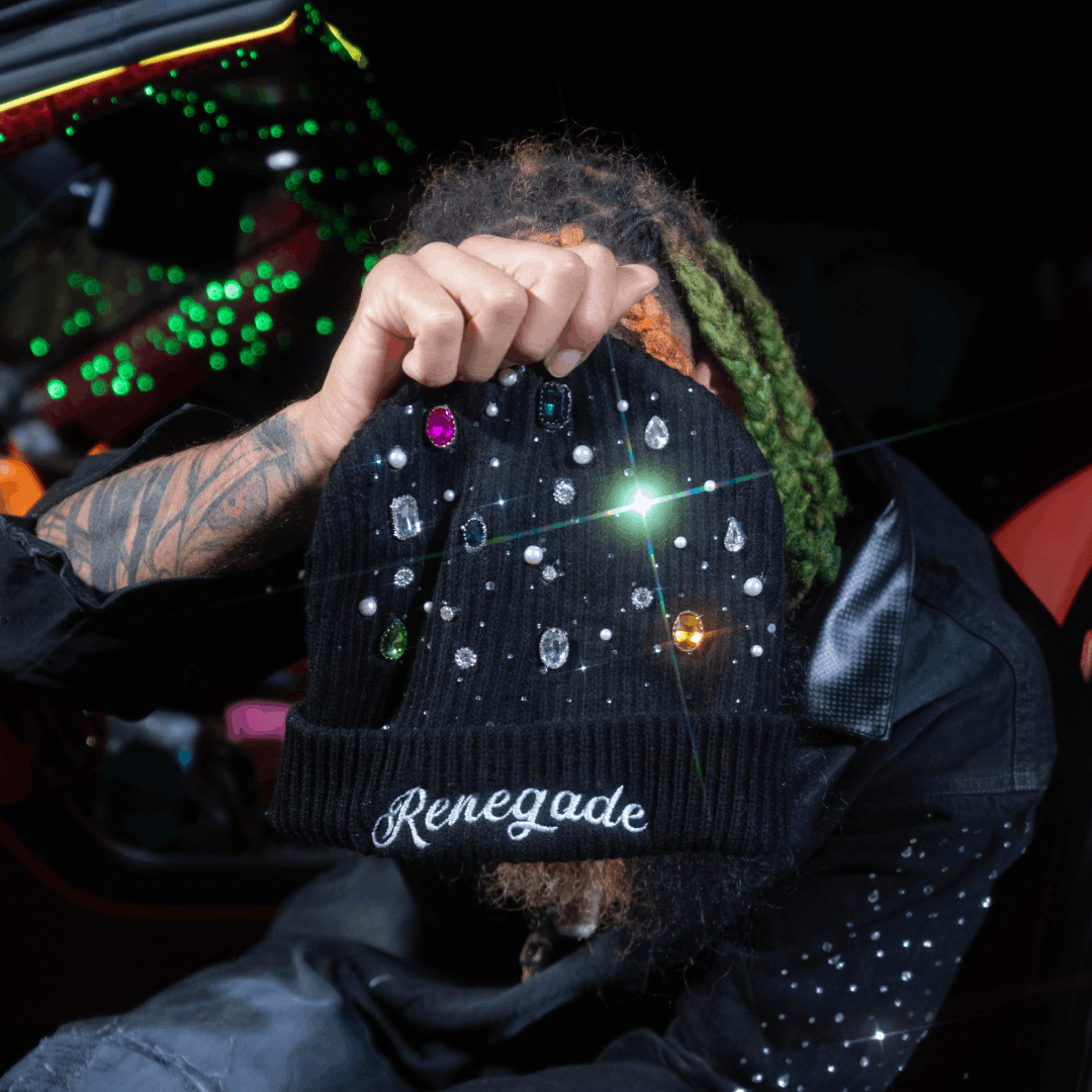Star Beanie Black