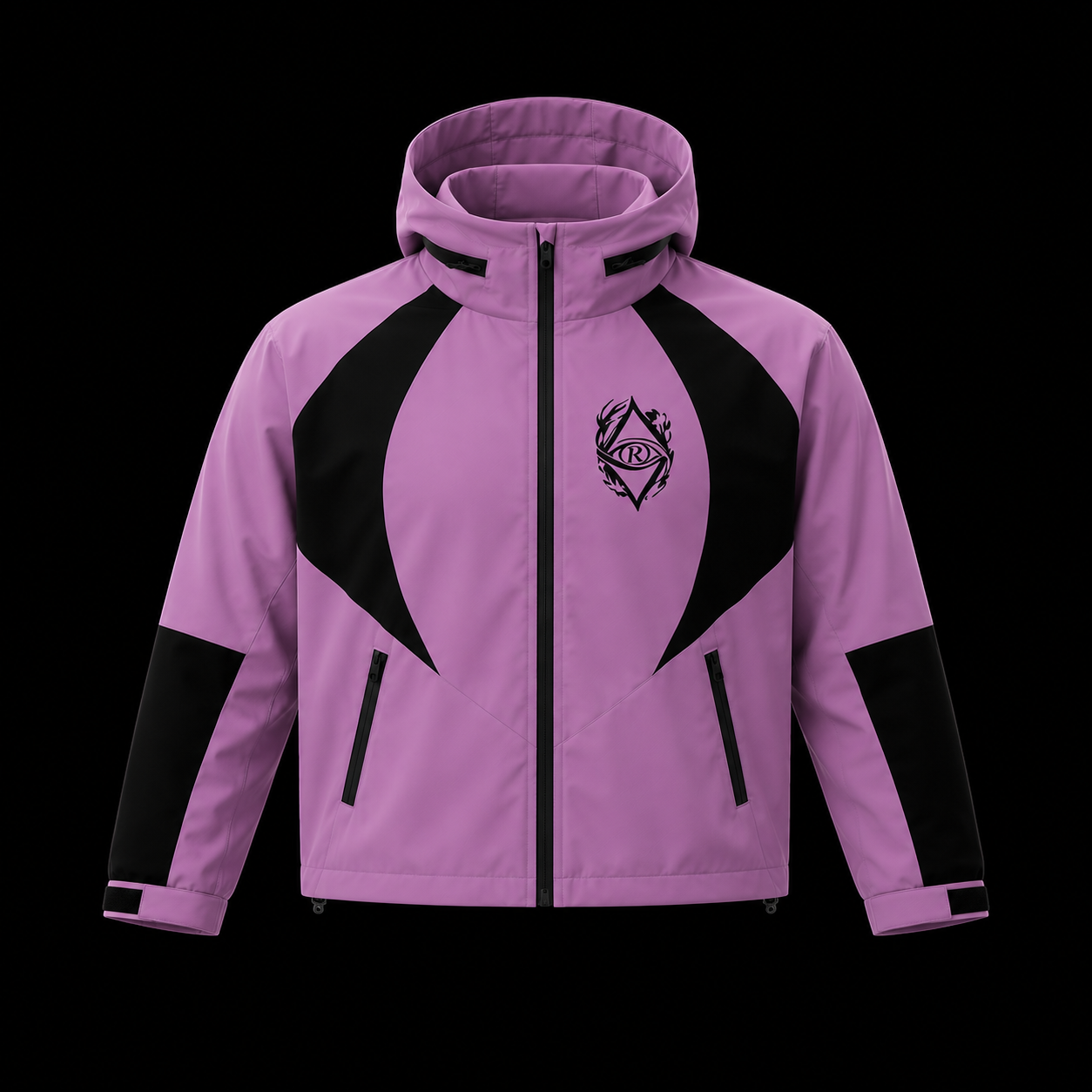 Two Toned Windbreaker Top