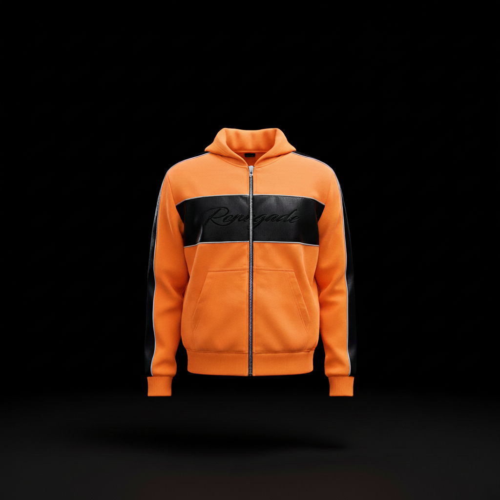 Orange Carbon Hoodie