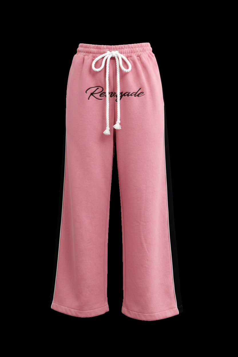 Pink Carbon Rhinestone Sweats