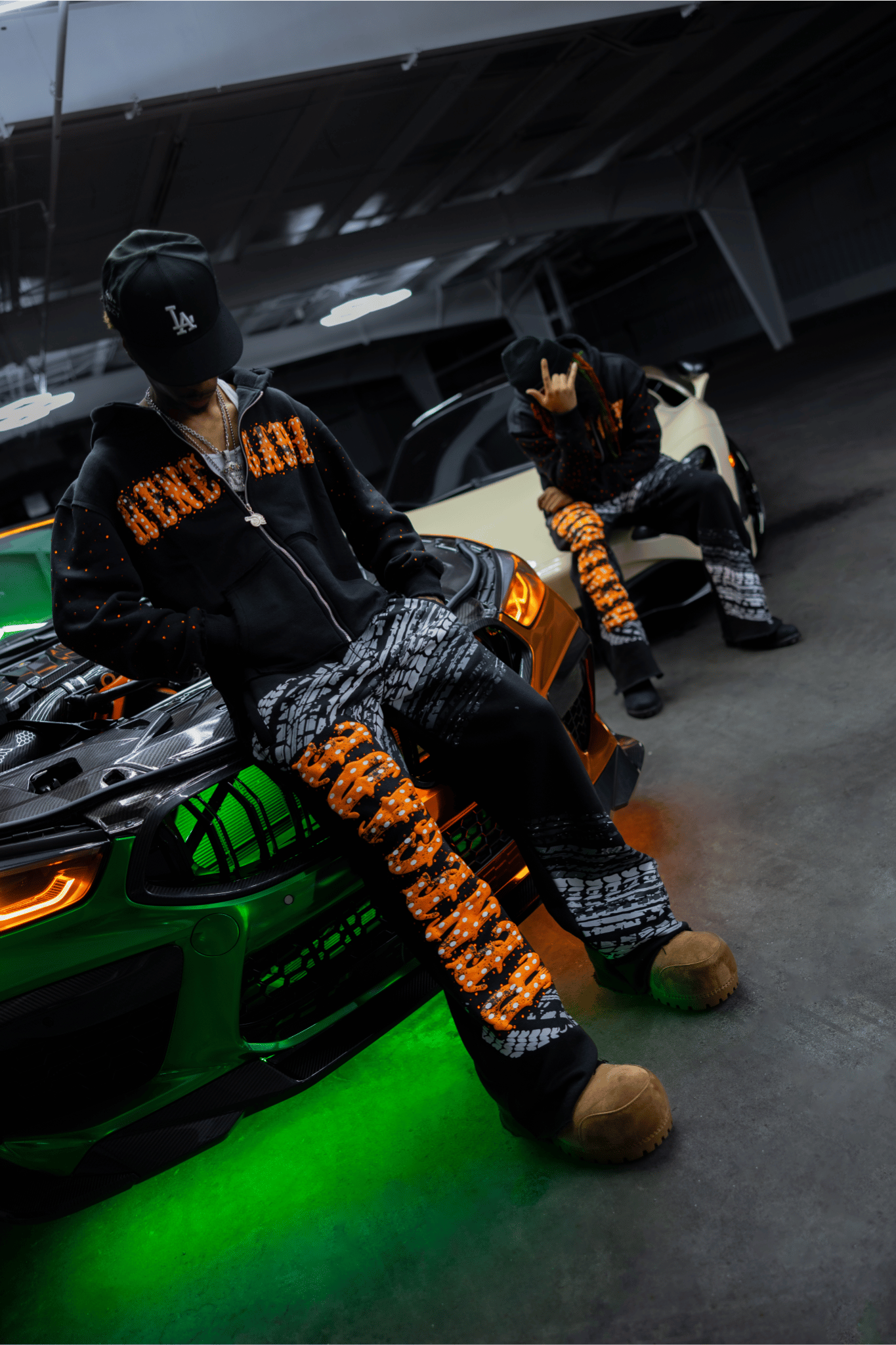 Black Tire Sweatsuit