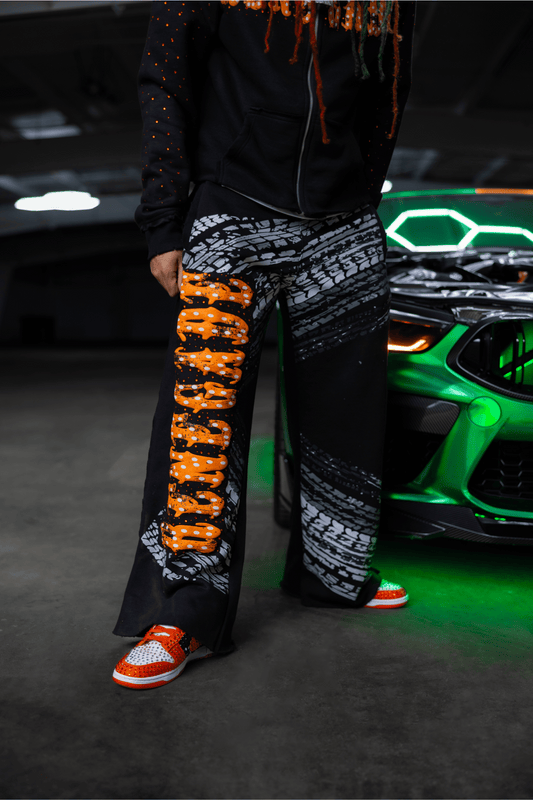 Black Tire Sweatpants