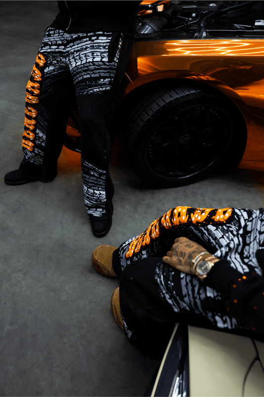 Black Tire Sweatpants
