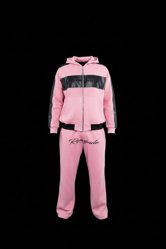 Pink Carbon Rhinestone Set
